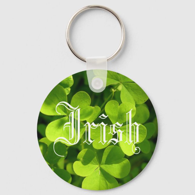 St. Patrick's Day Shamrocks Keychain (Front)