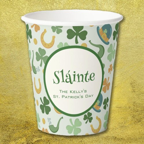 St Patricks Day Shamrocks Paper Cups