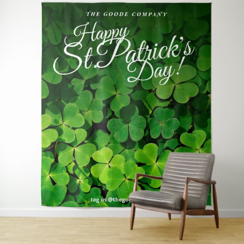 St Patricks Day Shamrocks  Photo Backdrop