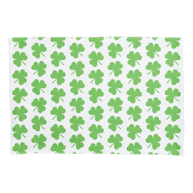 St. Patrick's Day Shamrocks  Pillow Case (Front)