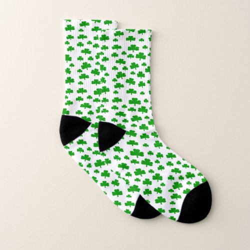 St Patricks Day Shamrocks Socks