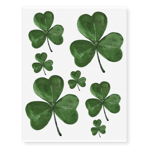St. Patrick's Day Shamrocks Temporary Tattoos - The luck of the Irish just in time for St. Patrick's Day.