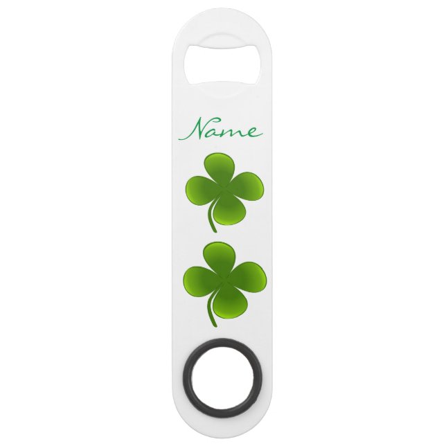 St Patrick's Day Shamrocks Thunder_Cove Bar Key (Front)
