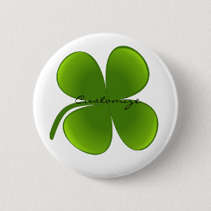St Patrick's Day Shamrocks Thunder_Cove Button