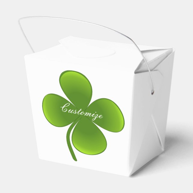 St Patrick's Day Shamrocks Thunder_Cove Favor Boxes (Back Side)