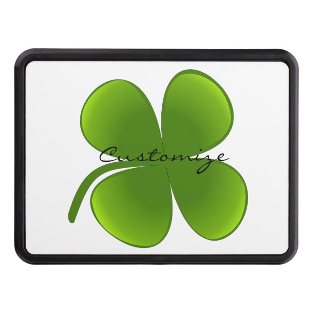 St Patrick's Day Shamrocks Thunder_Cove Hitch Cover (Front)