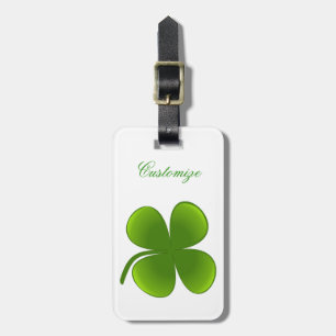 St Patrick's Day Shamrocks Thunder_Cove Luggage Tag