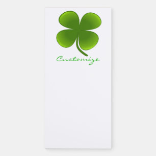 St Patrick's Day Shamrocks Thunder_Cove Magnetic Notepad