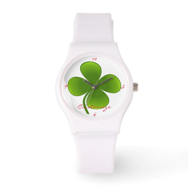 St Patrick's Day Shamrocks Thunder_Cove Watch (Front)