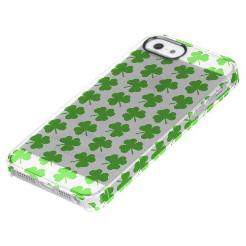 St Patricks Day Shamrocks  Clear iPhone SE55s Case