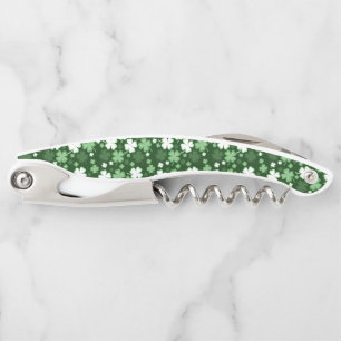 St. Patrick's Day Shamrocks Waiter's Corkscrew