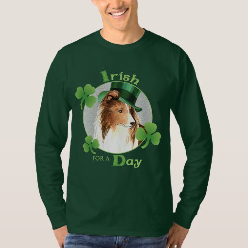 St Patricks Day Sheltie T_Shirt