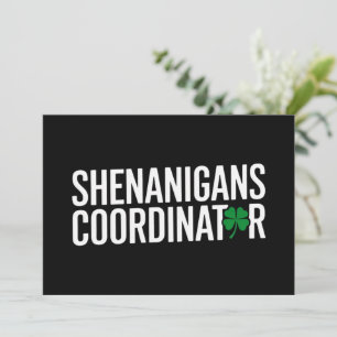 St. Patrick's Day Shenanigan Coordinator Invitation