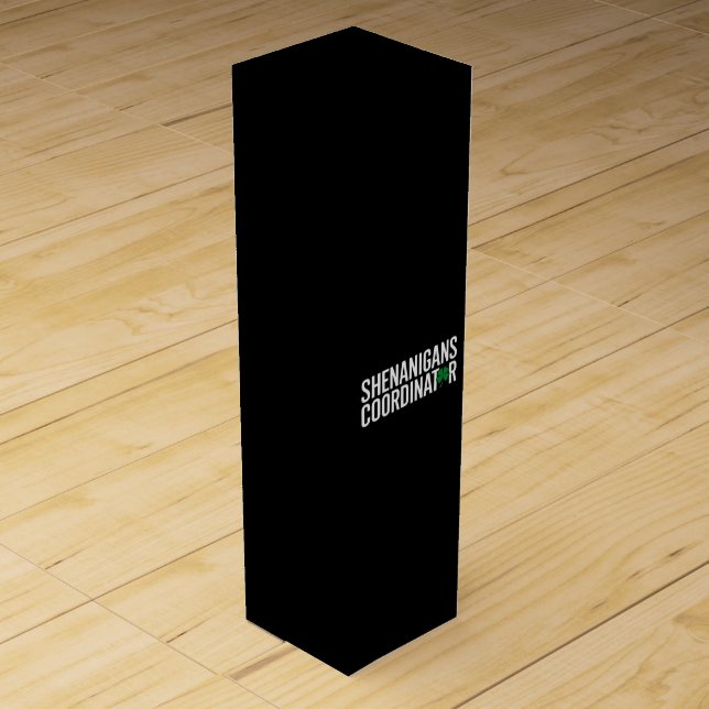 St. Patrick's Day Shenanigan Coordinator Wine Box (Front)