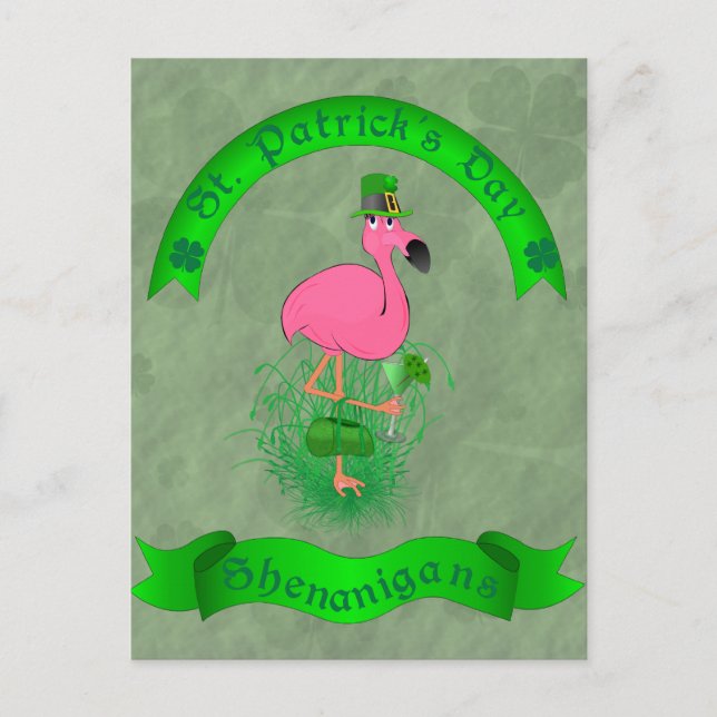 St. Patrick's Day Shenanigans Postcard (Front)