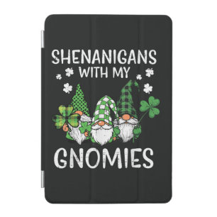 St Patricks Day Shenanigans with Gnomies Gnome iPad Mini Cover