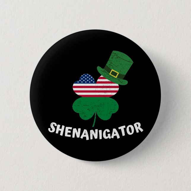 St. Patrick's Day Shenanigator Button (Front)