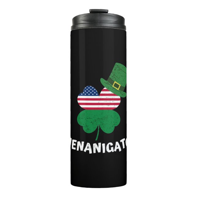 St. Patrick's Day Shenanigator Thermal Tumbler (Front)