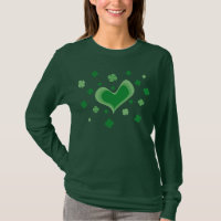 St Patricks Day shirt | Long sleeve with shamrocks