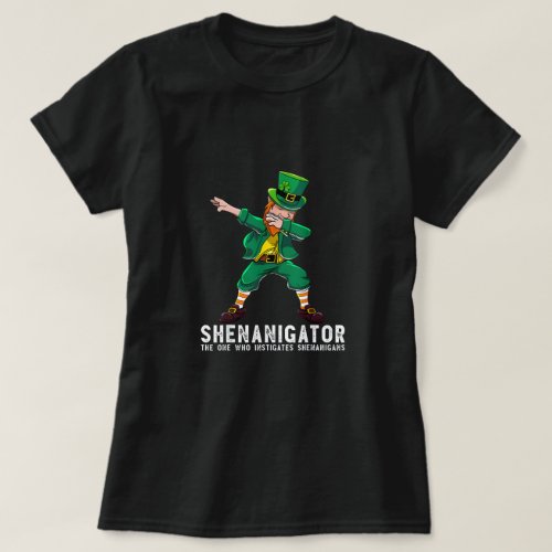 St Patricks Day Shirt men Shenanigator Dabbing 