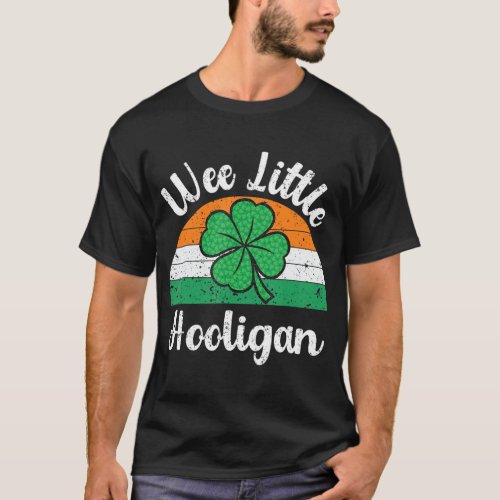 St Patricks Day Shirt Wee Little Hooligan Boy Kids