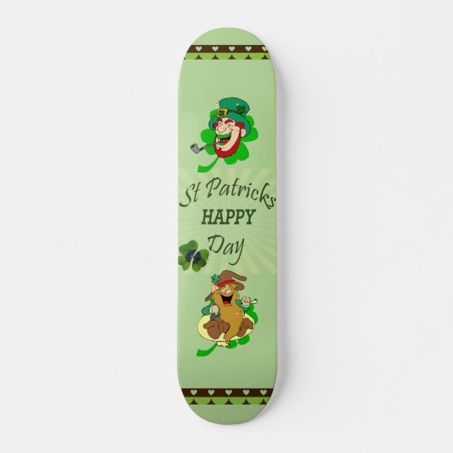 St. Patrick's Day Skateboard Deck (Front)