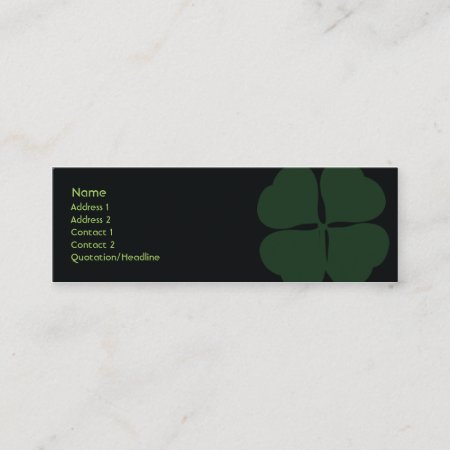St. Patrick's Day - Skinny Mini Business Card
