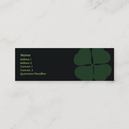 St Patricks Day _ Skinny Mini Business Card