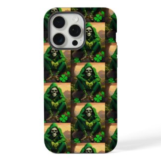 St. Patrick's Day Skull: Lucky Charm iPhone & iPad iPhone 15 Pro Max Case