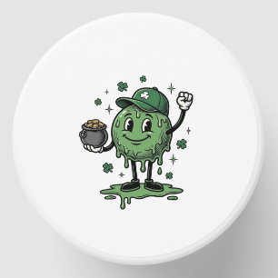 St Patricks Day Slime Mascot Vintage Vector Shirt_ Mini Candle Favors