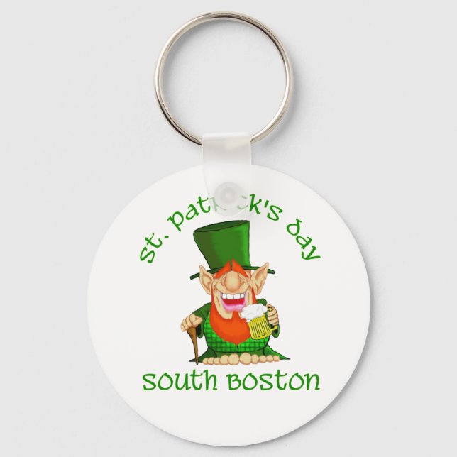 St Patricks Day ~South Boston Keychain (Front)
