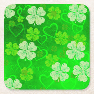St Patrick's Day Square Paper Coaster
