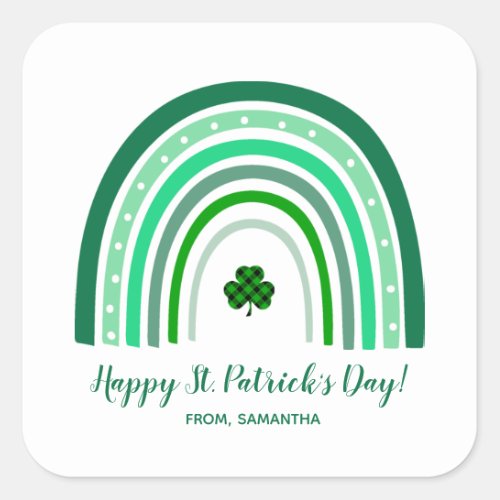 St Patricks Day Square Sticker