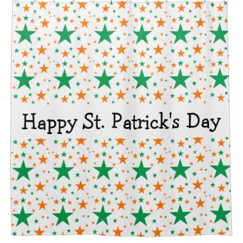 St Patricks Day Stars Shower Curtain