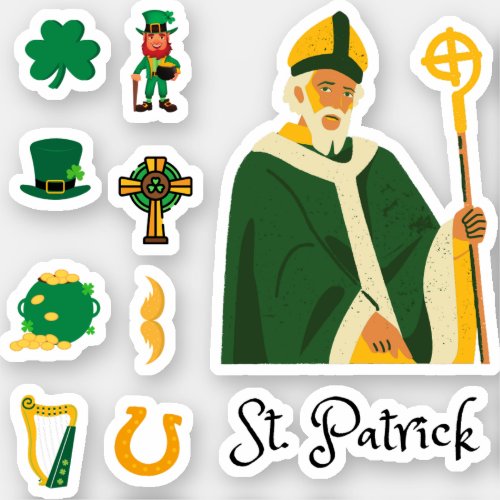 St Patricks Day Sticker Set