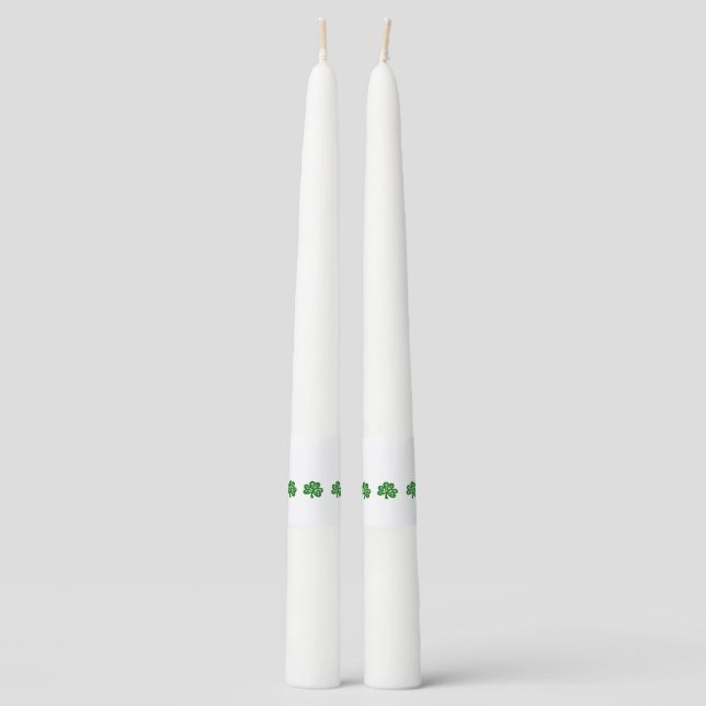St. Patrick's Day Taper Candle (Front)