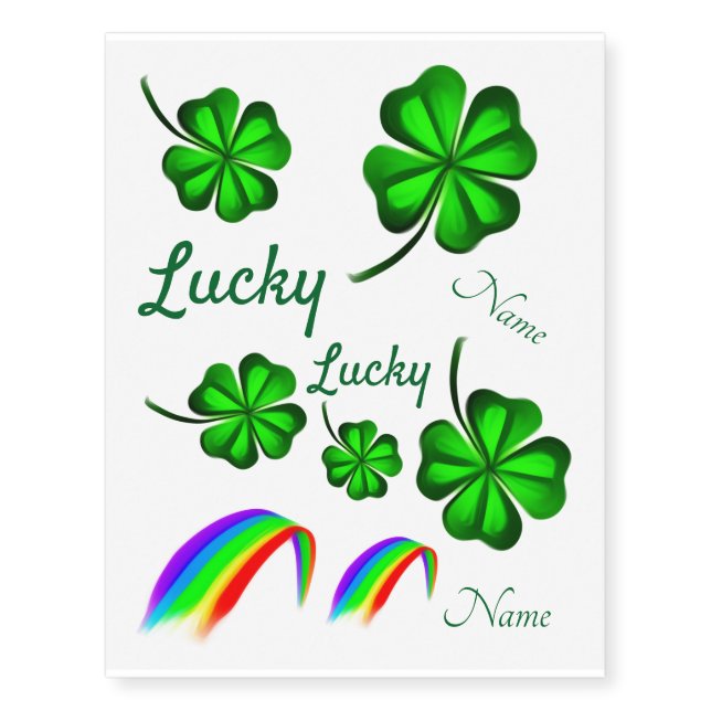 St. Patrick's Day Temporary Tattoos (Front)