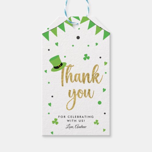 St Patricks Day Thank You Party Gift Tags