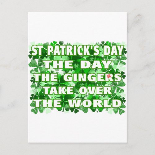 St Patricks Day_The Day The Gingers Take Over The Postcard