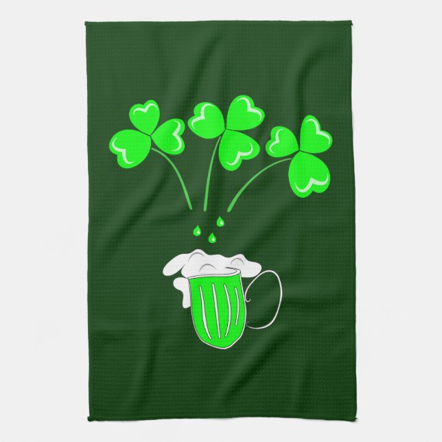 St. Patrick's Day The secret of brewing Custom Towel (Vertical)
