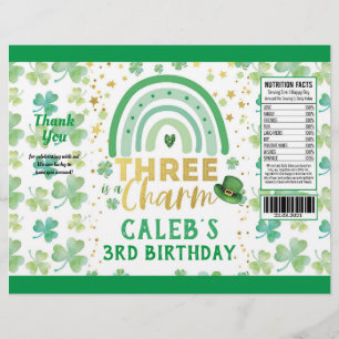 St Patrick's Day Three is a Charm Chip Bag Wrapper
