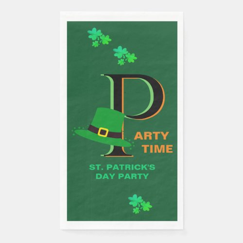 St Patricks Day Time to Celebrate    Paper Guest Towels