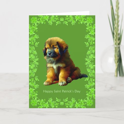 StPatricks Day TM Puppy Card