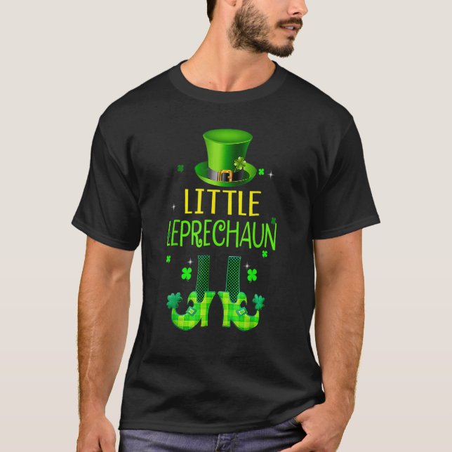 St Patricks Day Toddler Boys Baby Brother Little L T-Shirt (Front)