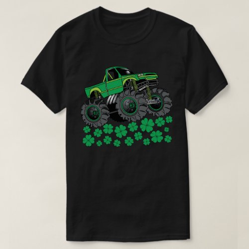 St Patricks Day Toddler Monster Truck Boys Gift T_Shirt