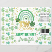 St Patrick's Day Two Lucky Chip Bag Wrapper (Front)