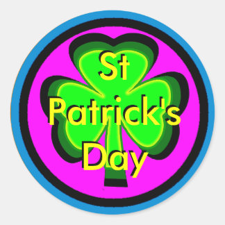 St Patrick's Day UCreate 4 Classic Round Sticker