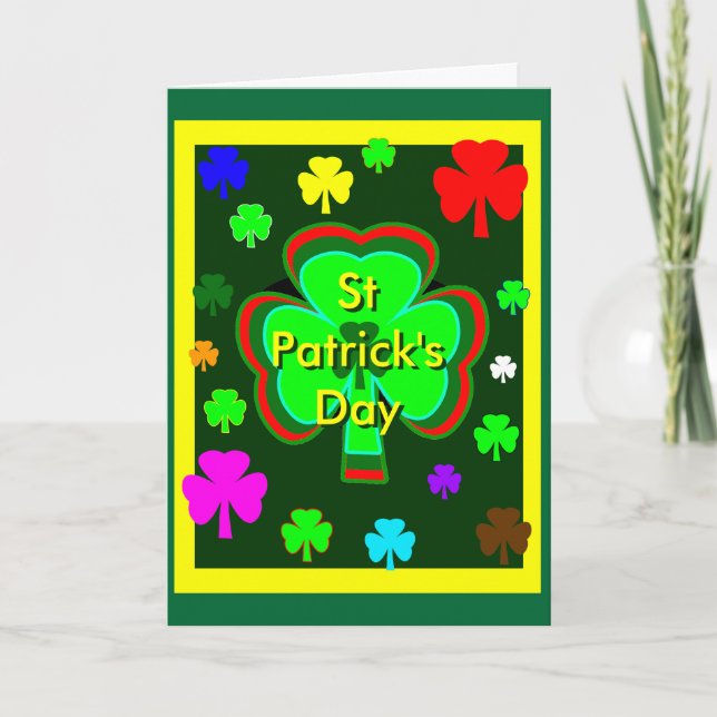 St Patrick's Day UCreate Templates3a Card (Front)