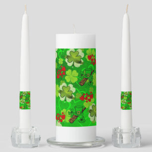 St. Patrick's Day Unity Candle Set