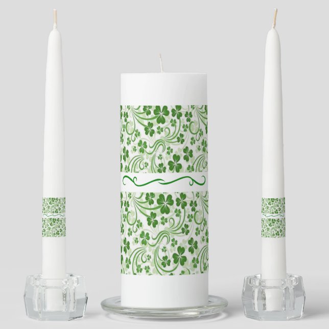 St. Patrick's Day Unity Candle Set (Front)